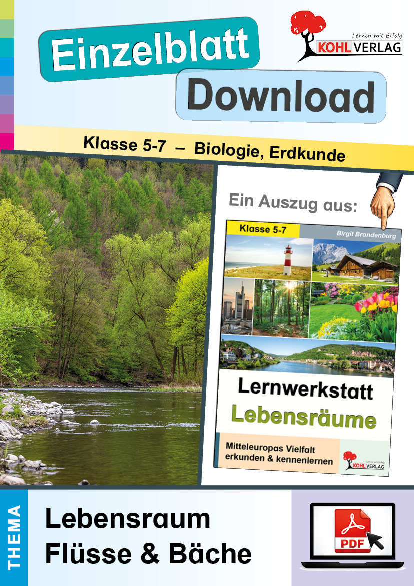Lernwerkstatt Lebensräume: Flüsse und Bäche