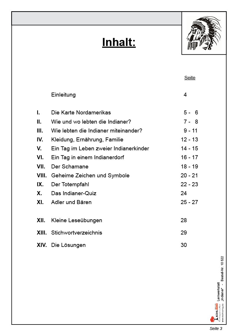 Lernwerkstatt Die Indianer Lernwerkstatt Die Indianer