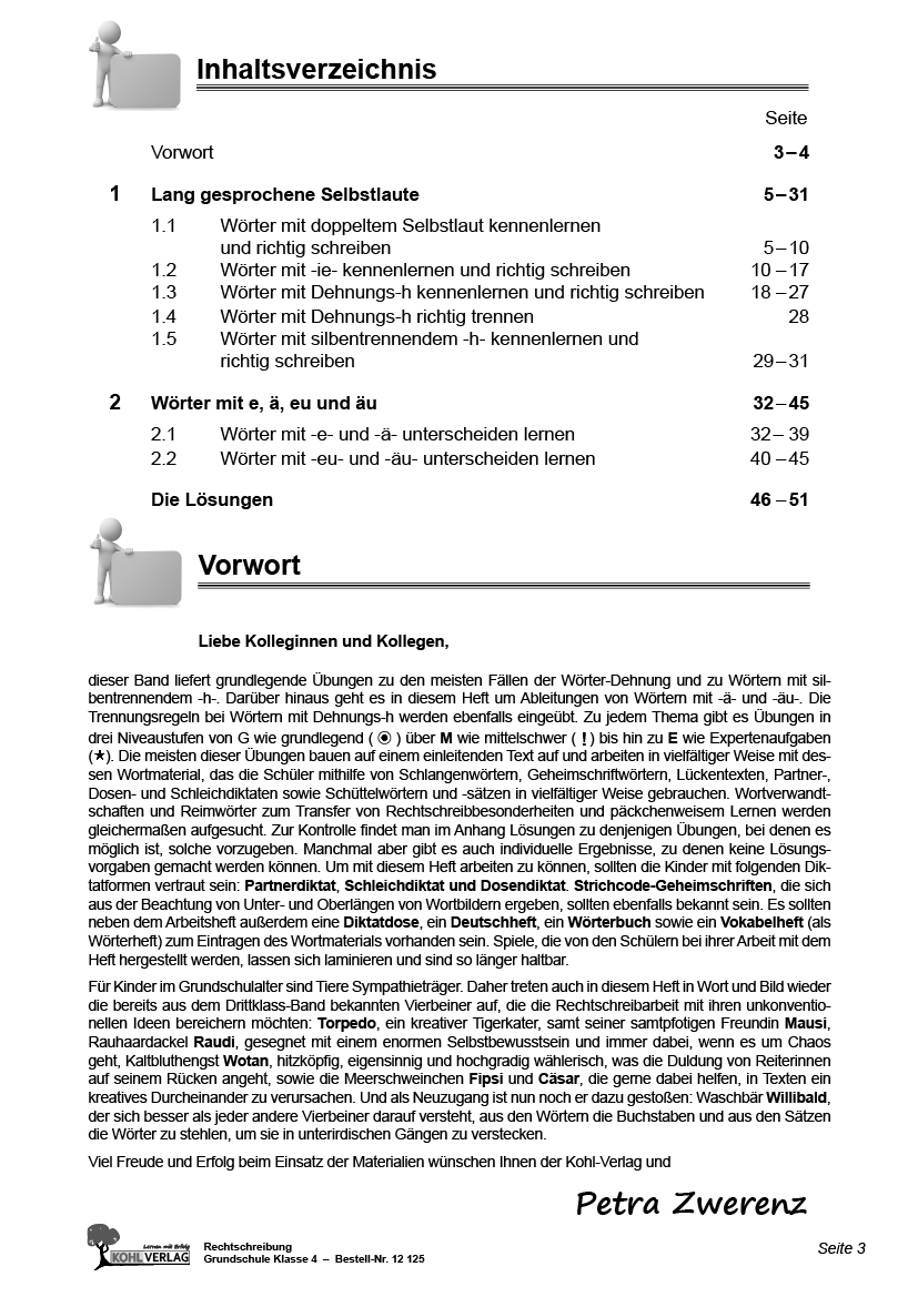 Rechtschreibung für die Grundschule / Klasse 4