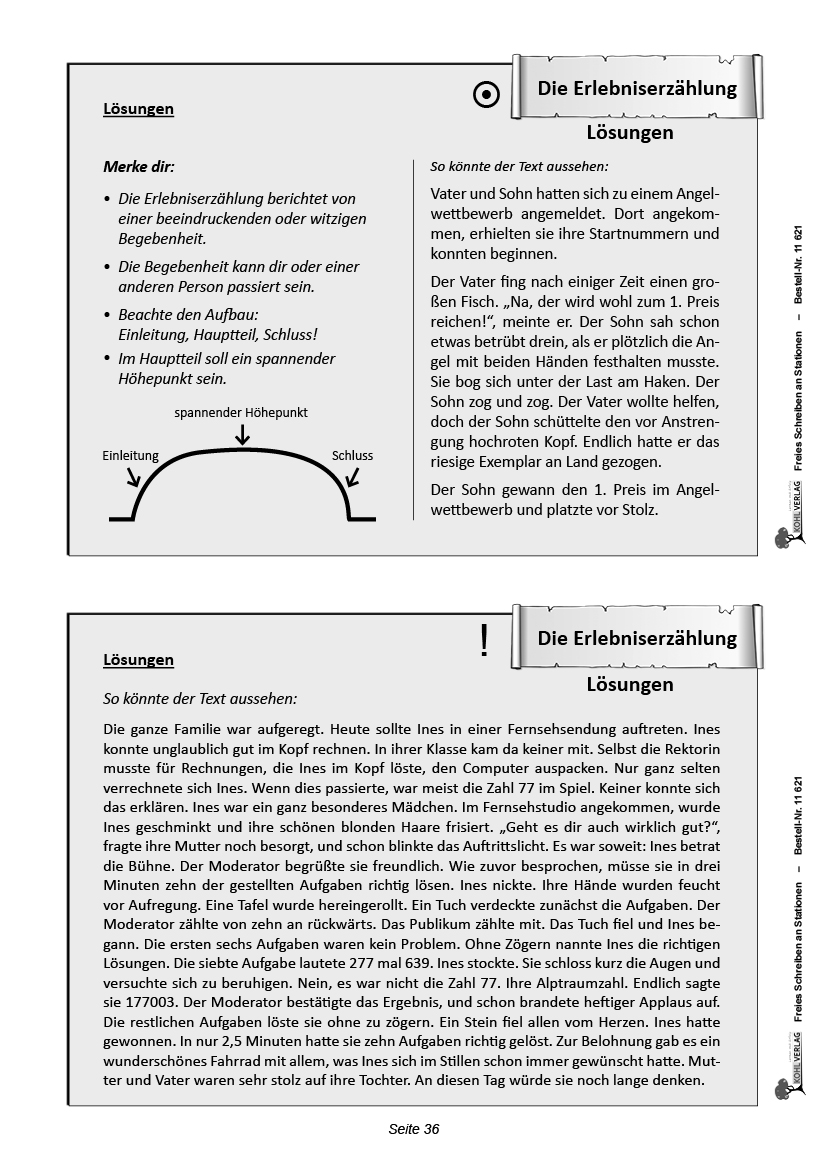 Freies Schreiben an Stationen