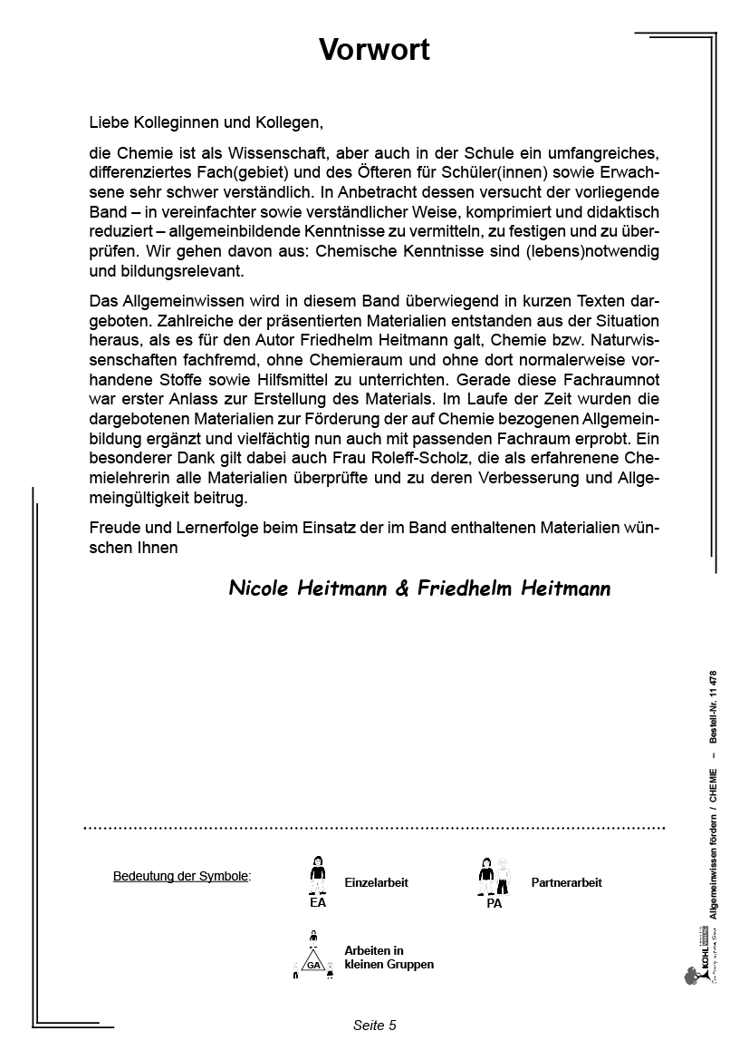 Allgemeinwissen fördern CHEMIE