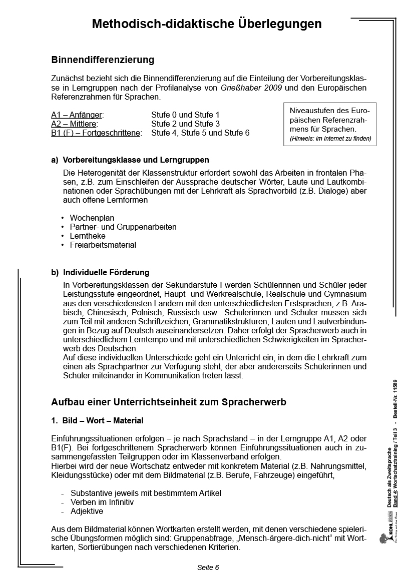 Deutsch als Zweitsprache in Vorbereitungsklassen / Band 4