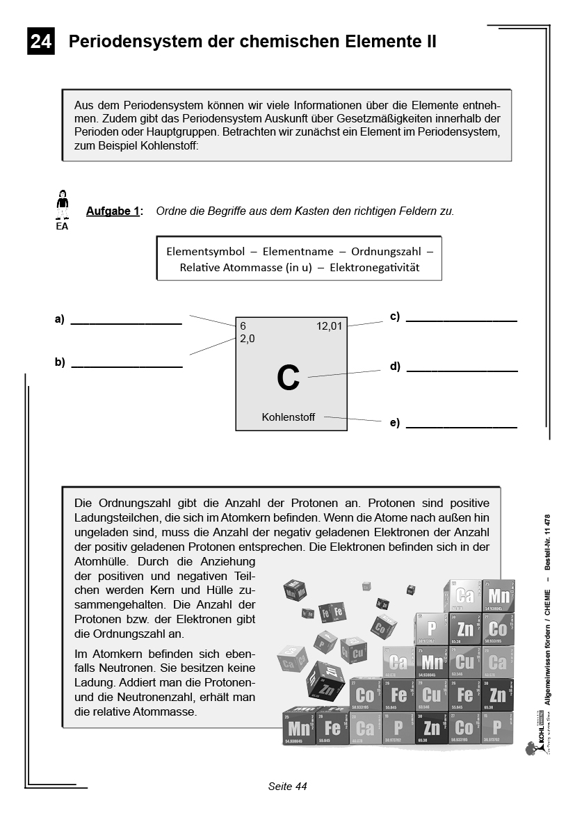 Allgemeinwissen fördern CHEMIE