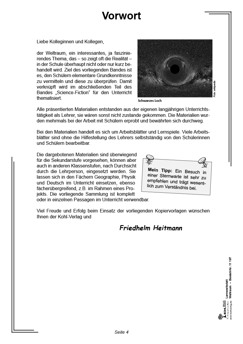 Lernwerkstatt Weltraum