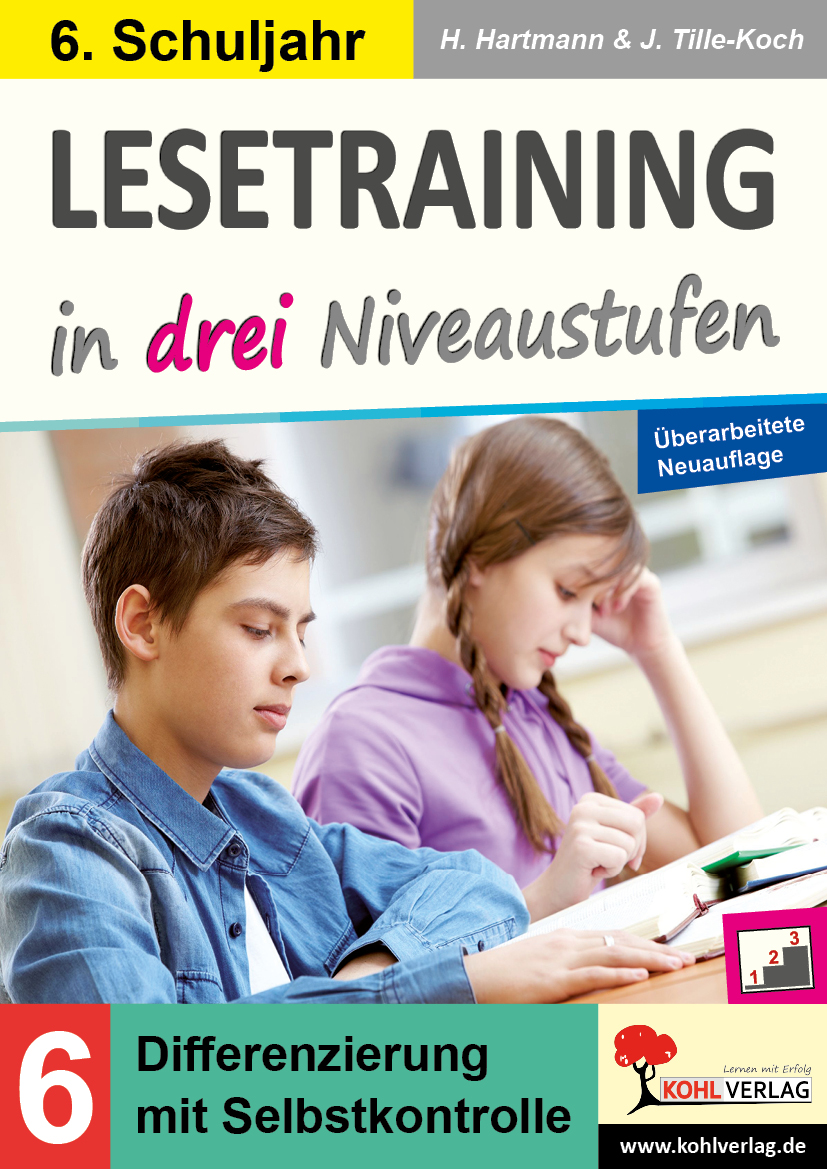 Lesetraining in drei Niveaustufen / Klasse 6