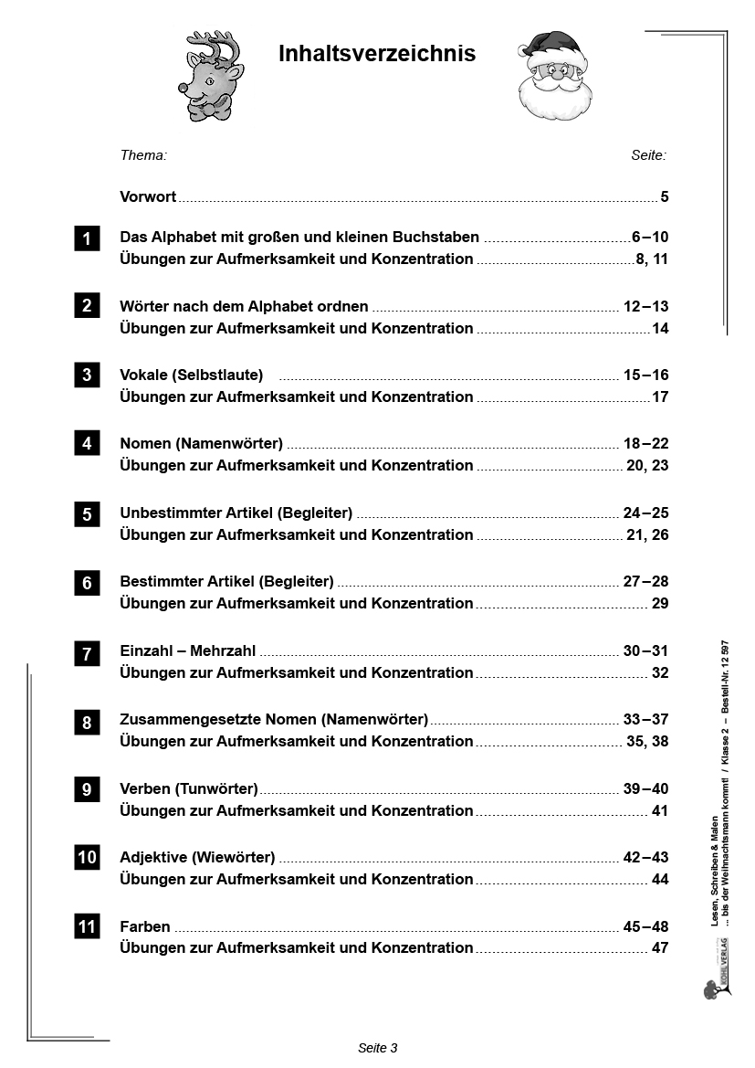 Lesen, Schreiben & Malen ... bis der Weihnachtsmann kommt! / Klasse 2