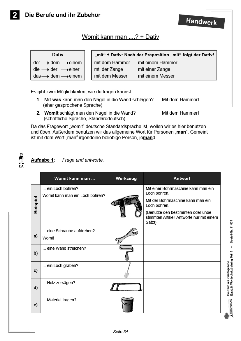 Deutsch als Zweitsprache in Vorbereitungsklassen VI