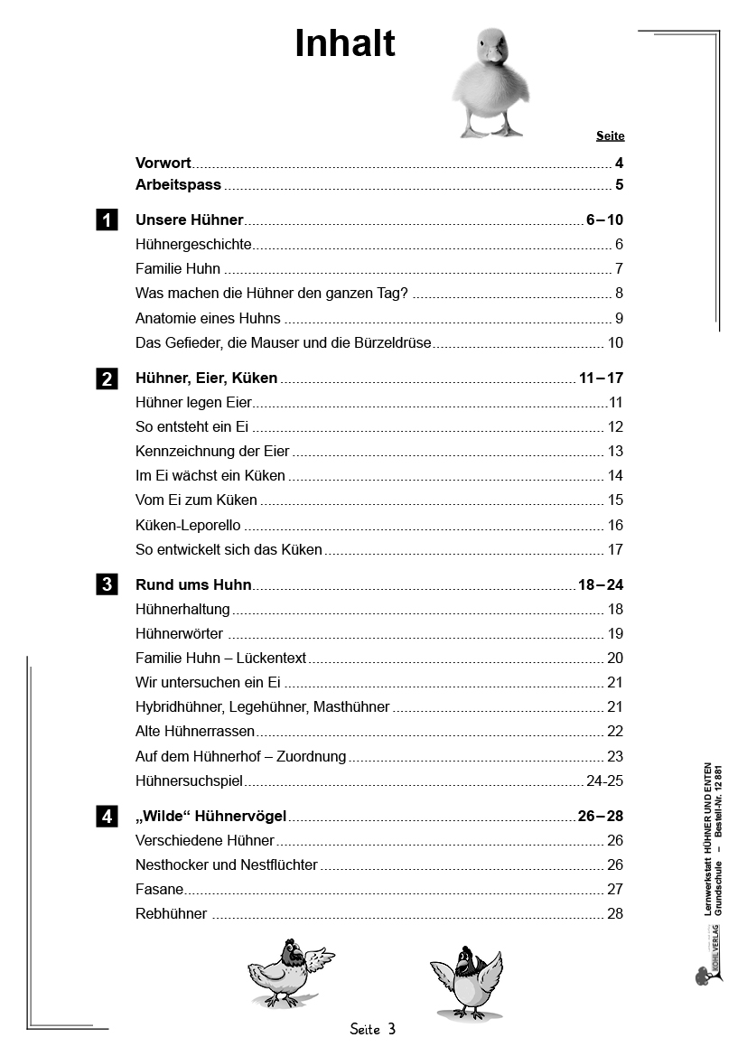 Lernwerkstatt Hühner & Enten / Grundschule