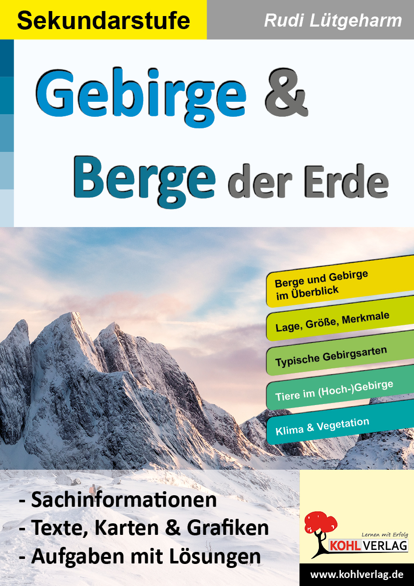 Gebirge und Berge der Erde