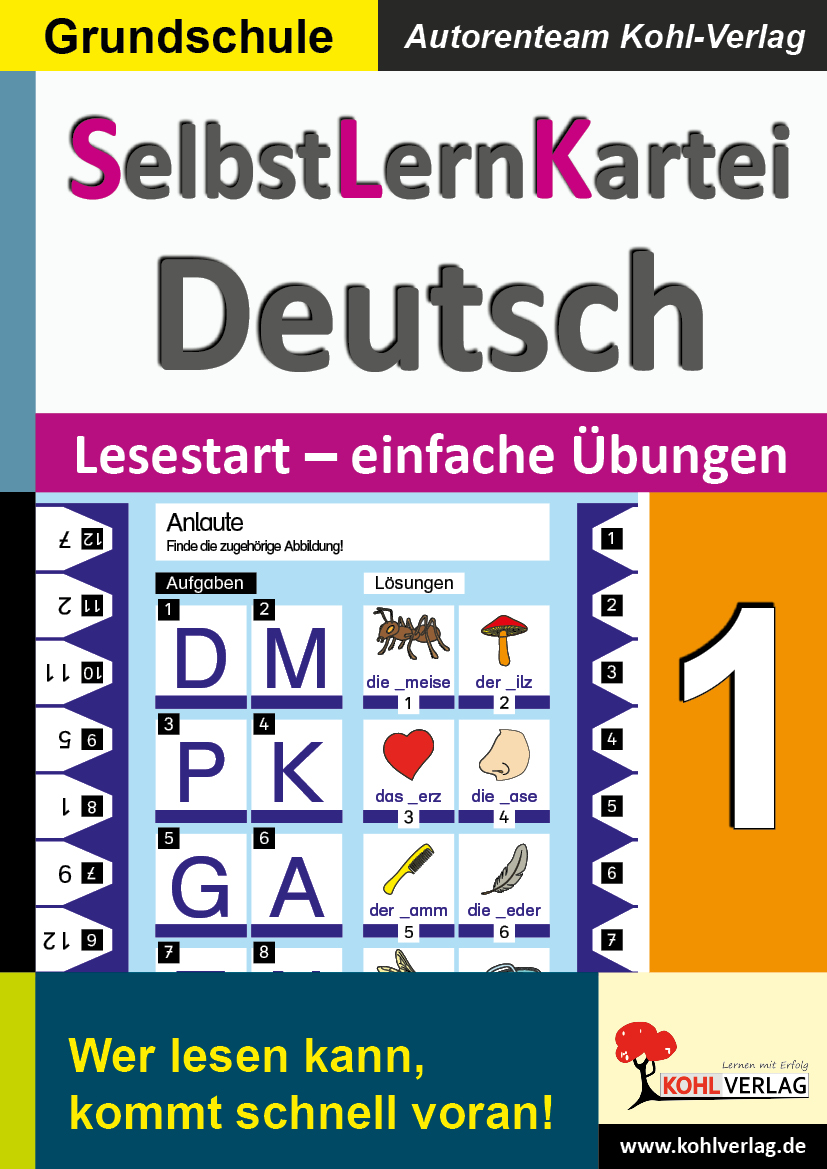 SelbstLernKartei Deutsch 1 - Band 1: Lesestart - einfache Übungen
