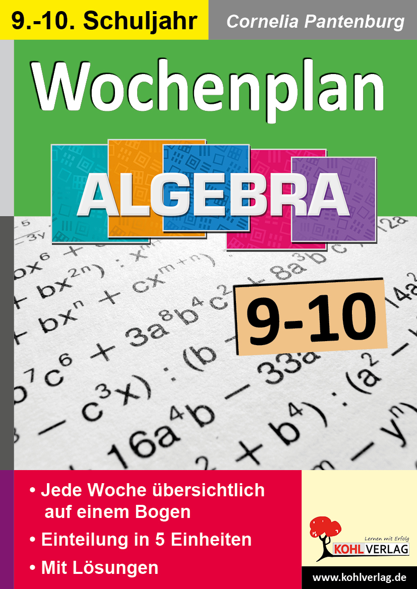 Wochenplan Algebra / Klasse 9-10
