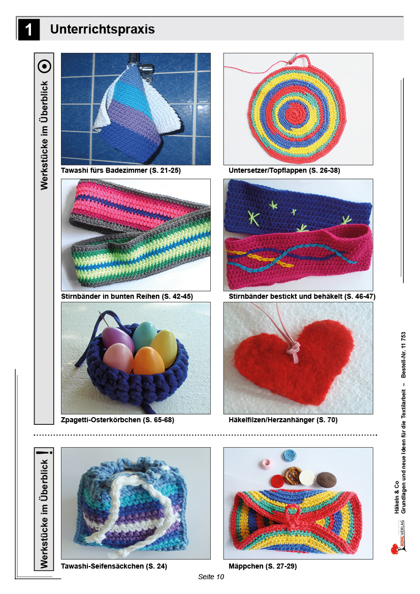 Häkeln & Co - Grundlagen und neue Ideen für die Textilarbeit in der Schule