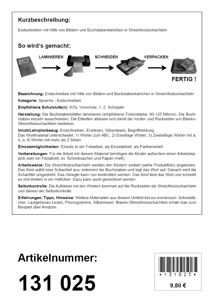 100 Schachtelwörter 100 Schachtelwörter