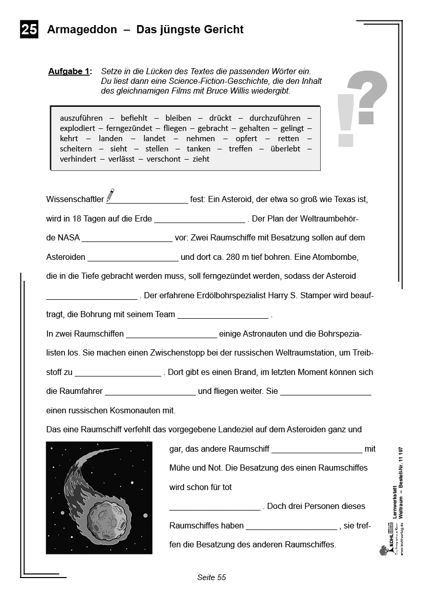 Lernwerkstatt Weltraum