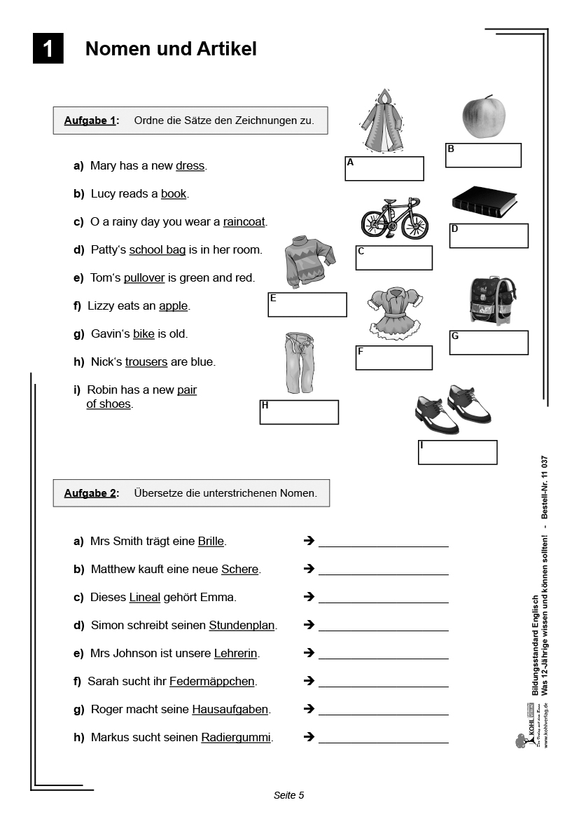 Bildungsstandard Englisch / Klasse 6