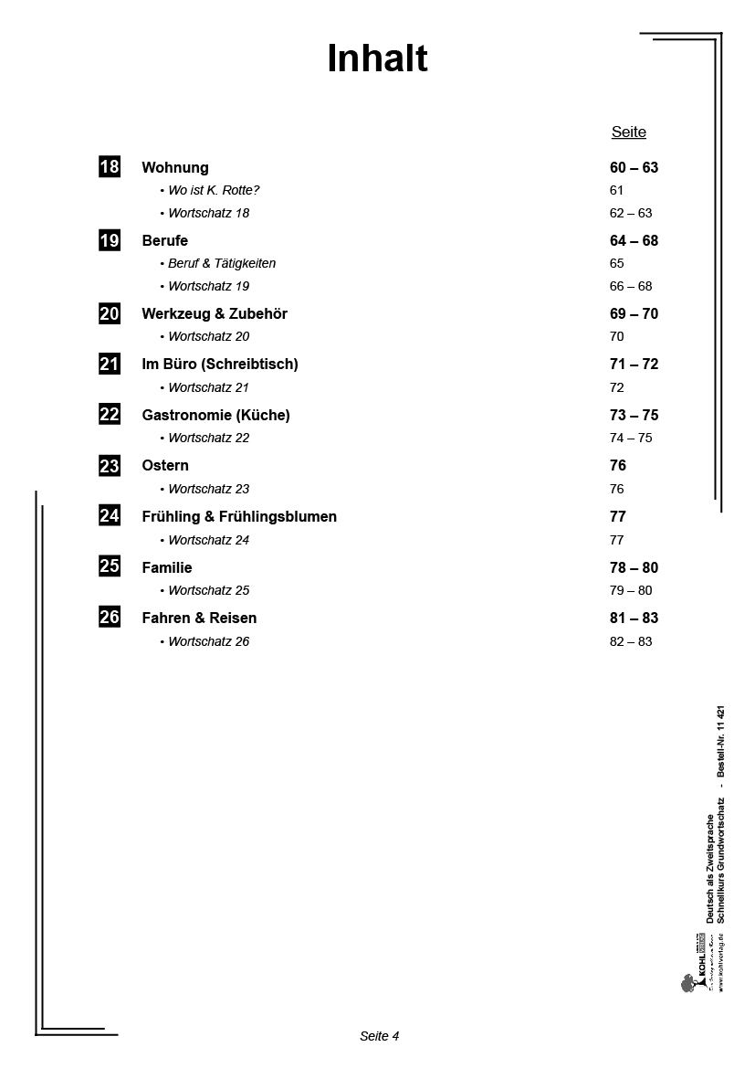 Deutsch als Zweitsprache in Vorbereitungsklassen