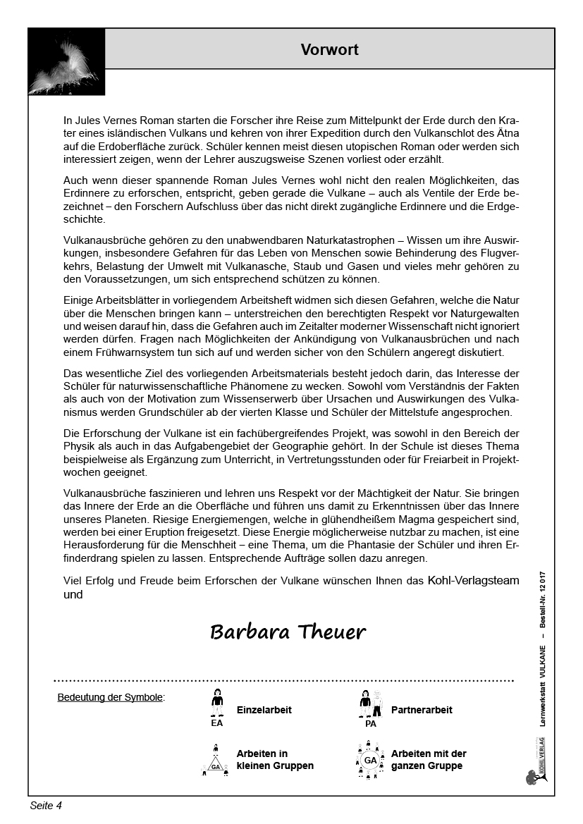 Lernwerkstatt Vulkane Lernwerkstatt Vulkane