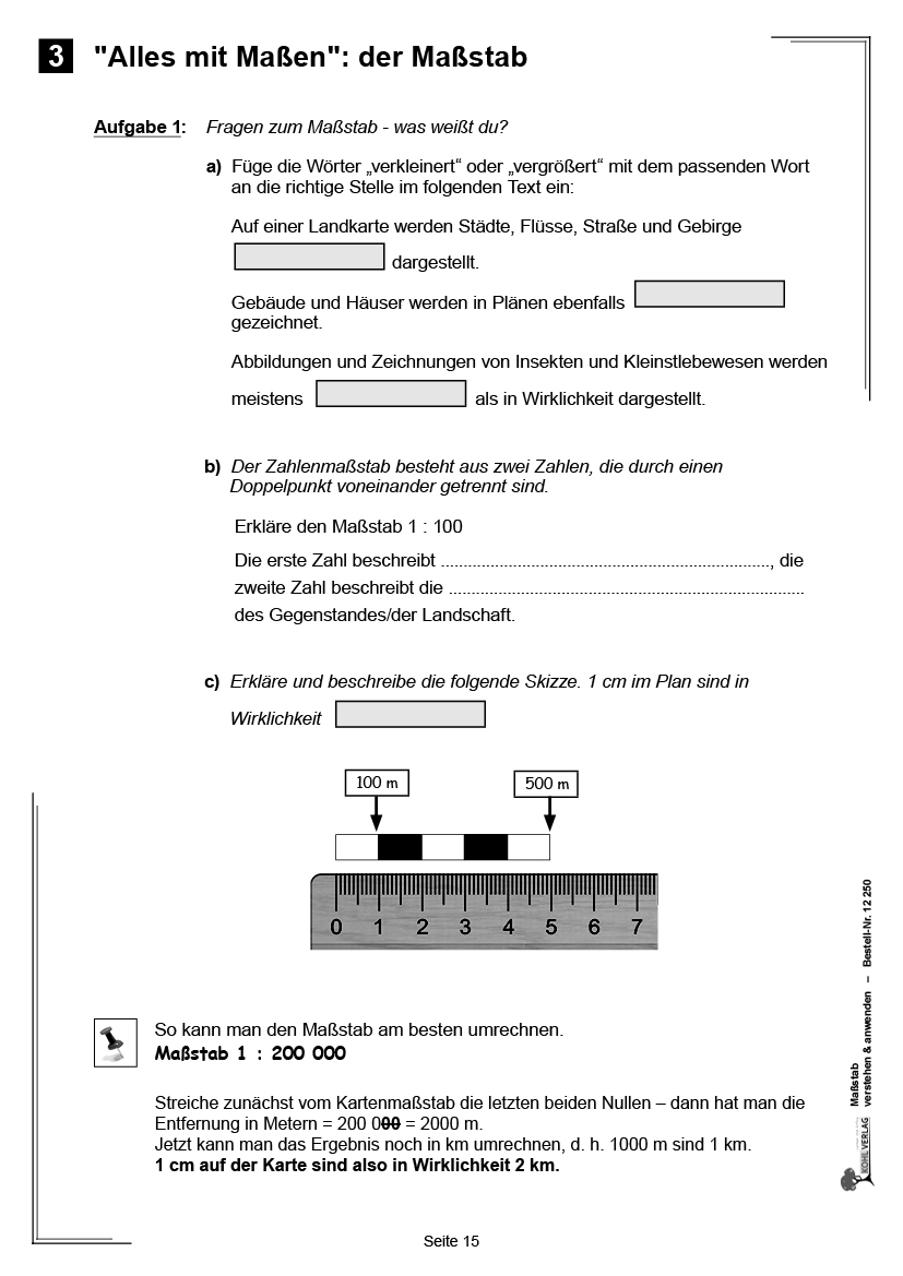 Maßstab verstehen & anwenden