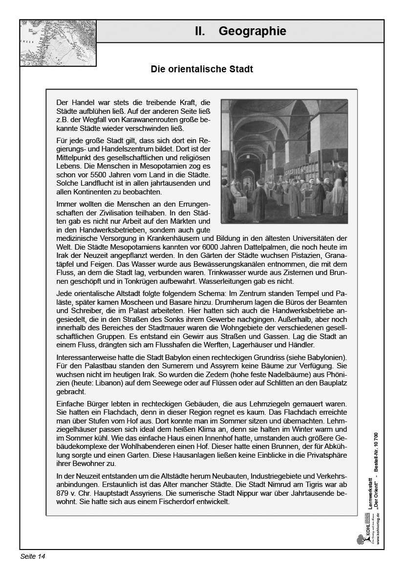 Lernwerkstatt Der Orient Lernwerkstatt Der Orient