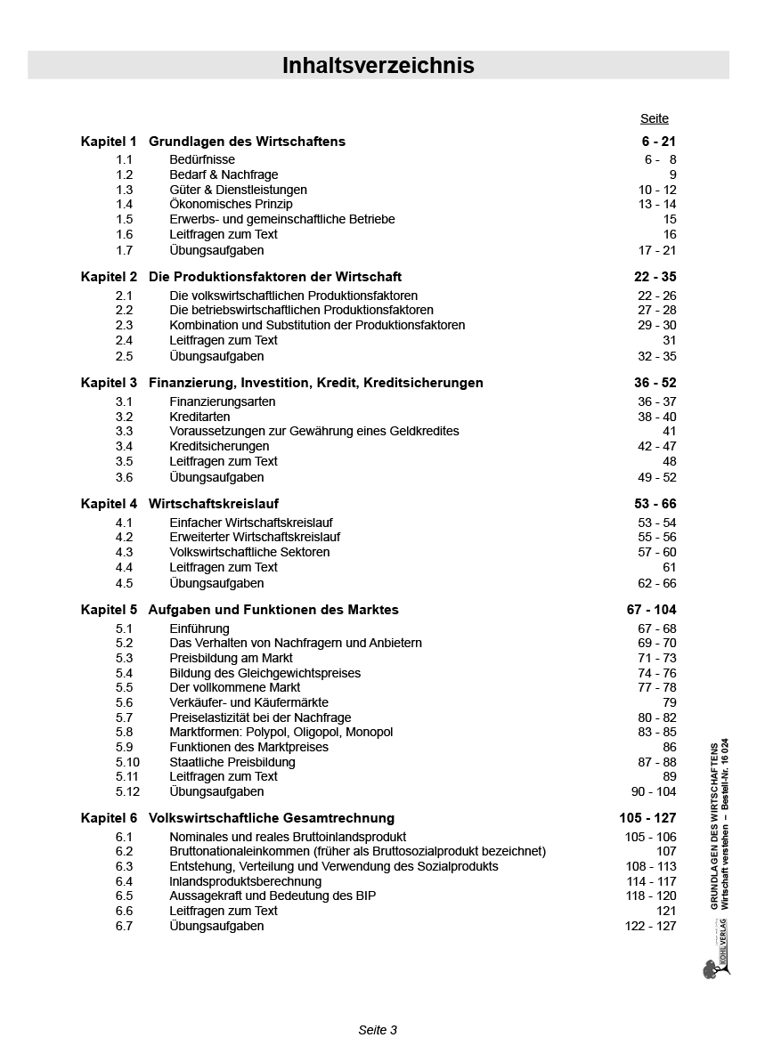 Grundlagen der Wirtschaft