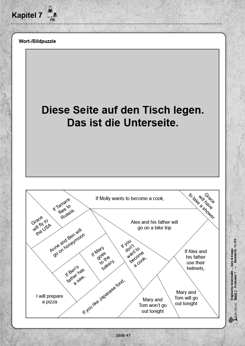 Englische Grammatik kurz & knapp / Band 1: if-clauses I