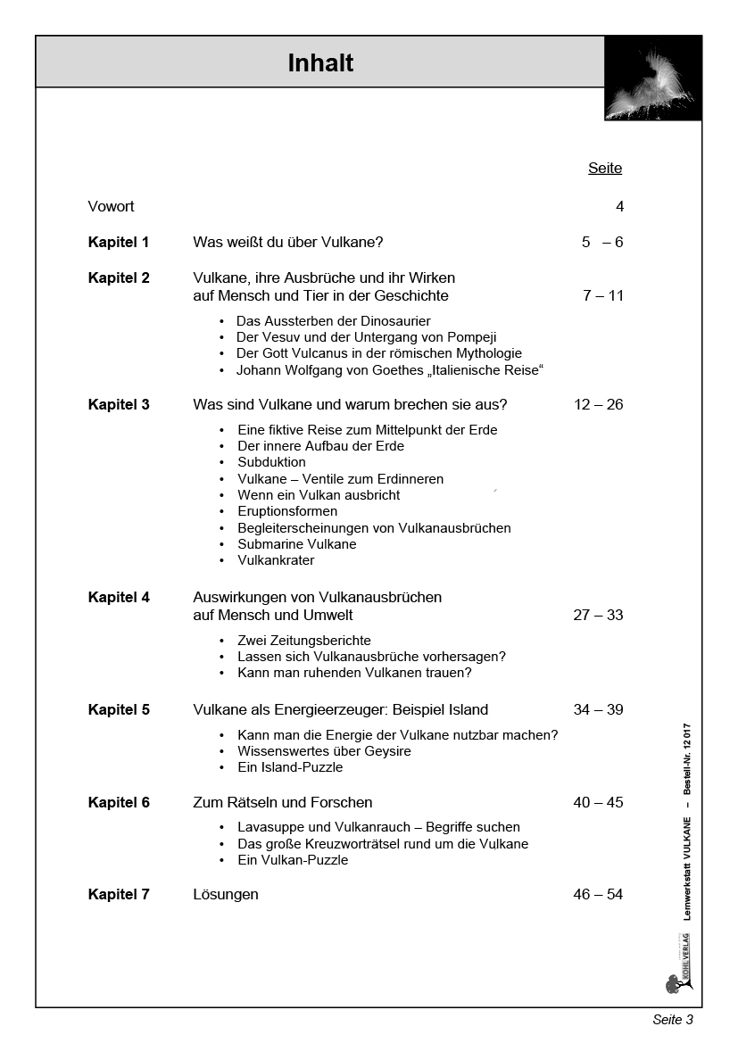 Lernwerkstatt Vulkane Lernwerkstatt Vulkane