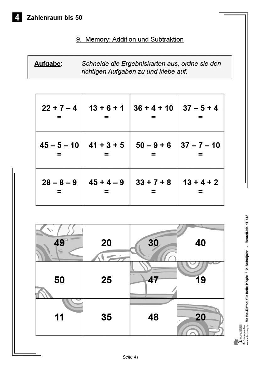 Mathe-Rätsel für helle Köpfe / Klasse 2