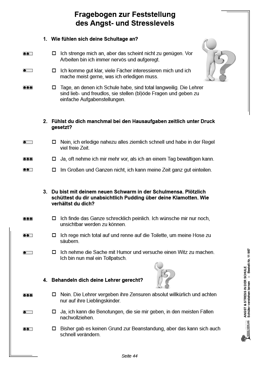 Angst & Stress in der Schule