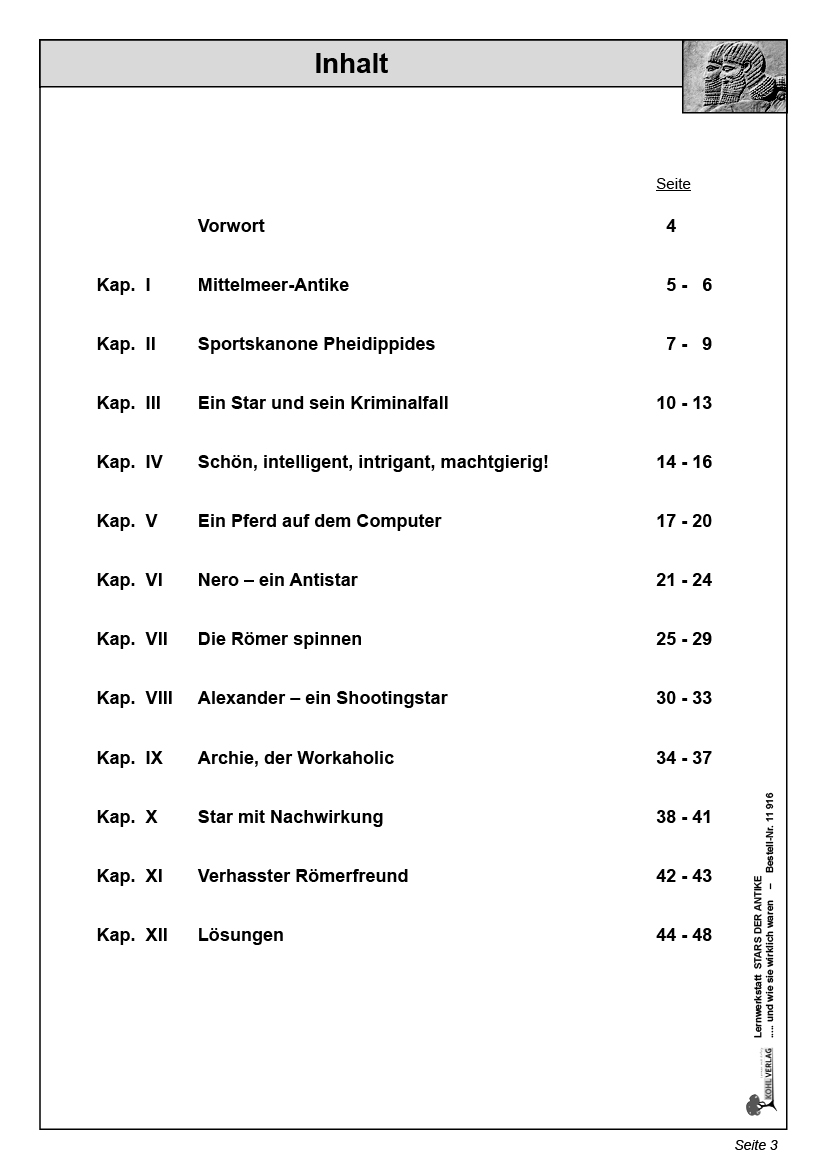 Lernwerkstatt Stars der Antike ... und wie sie wirklich waren