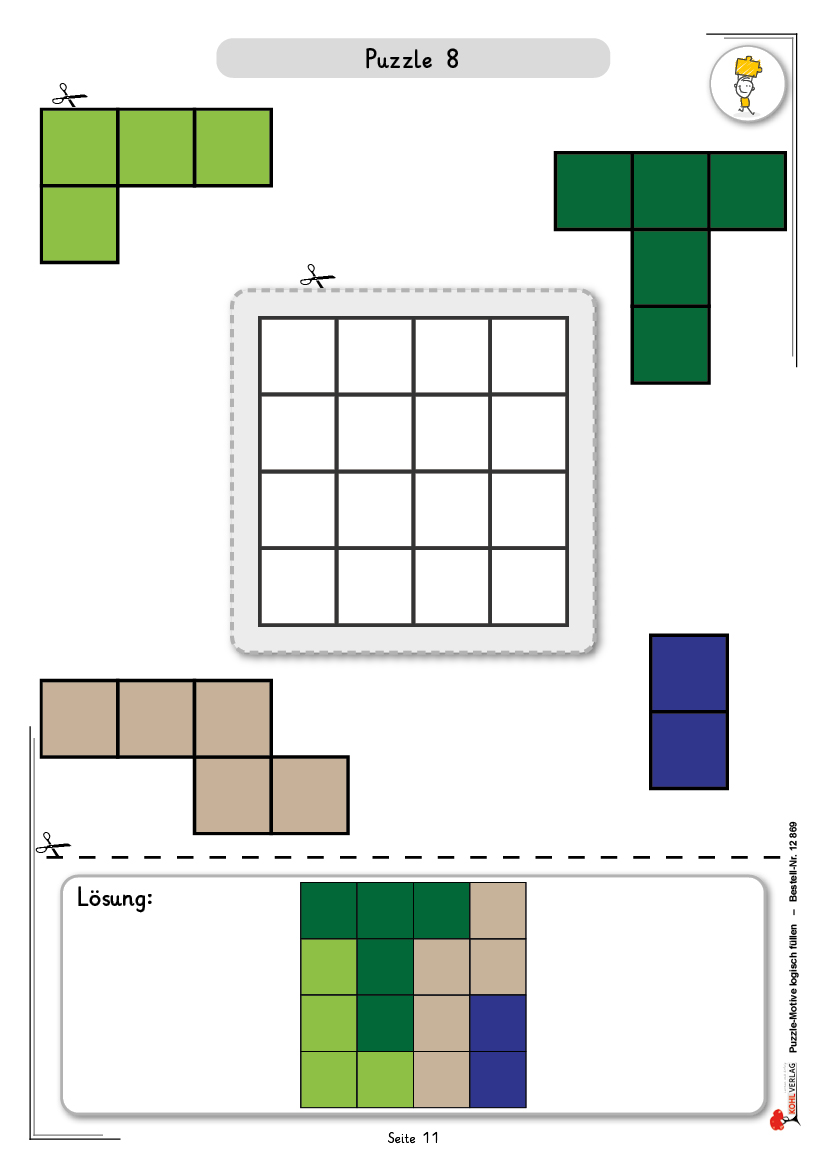 Puzzle-Motive logisch füllen