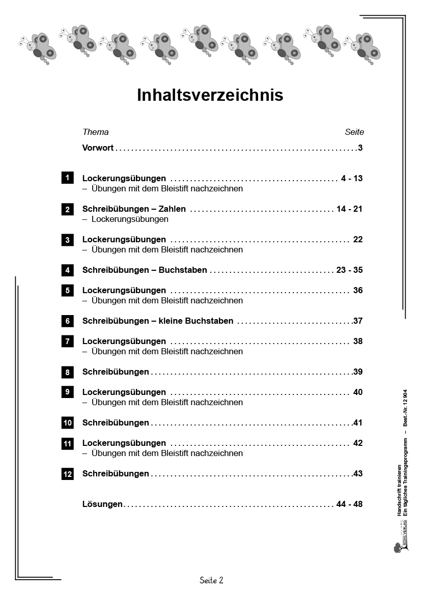 Handschrift trainieren