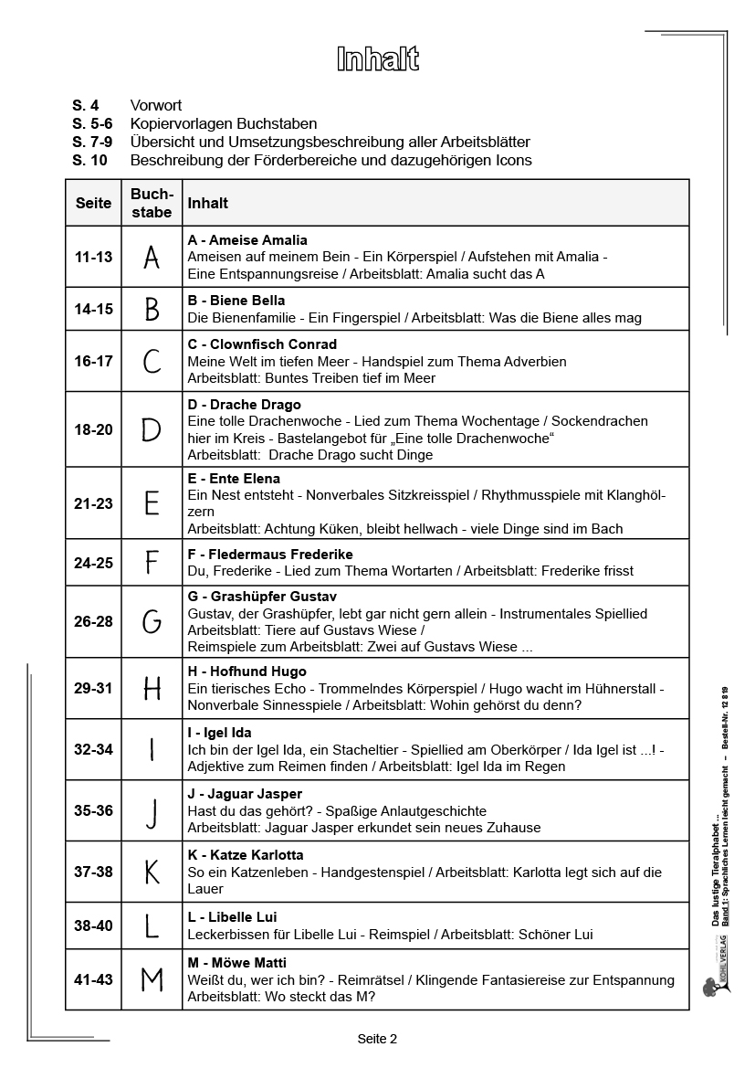 Das lustige Tieralphabet / Band 1: Sprachliches Lernen leicht gemacht