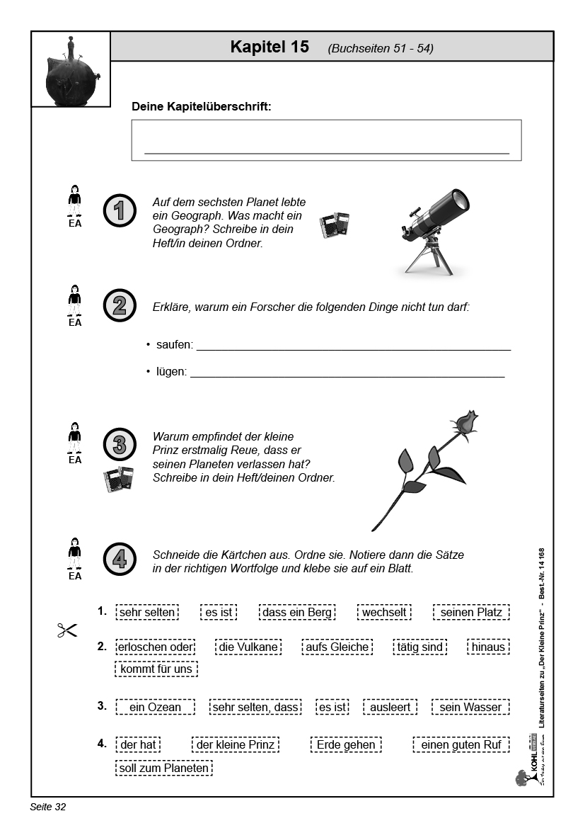 Der Kleine Prinz - Literaturseiten