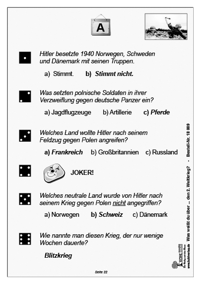 Was weißt du über ... den 2. Weltkrieg? Was weißt du über ... den 2. Weltkrieg?