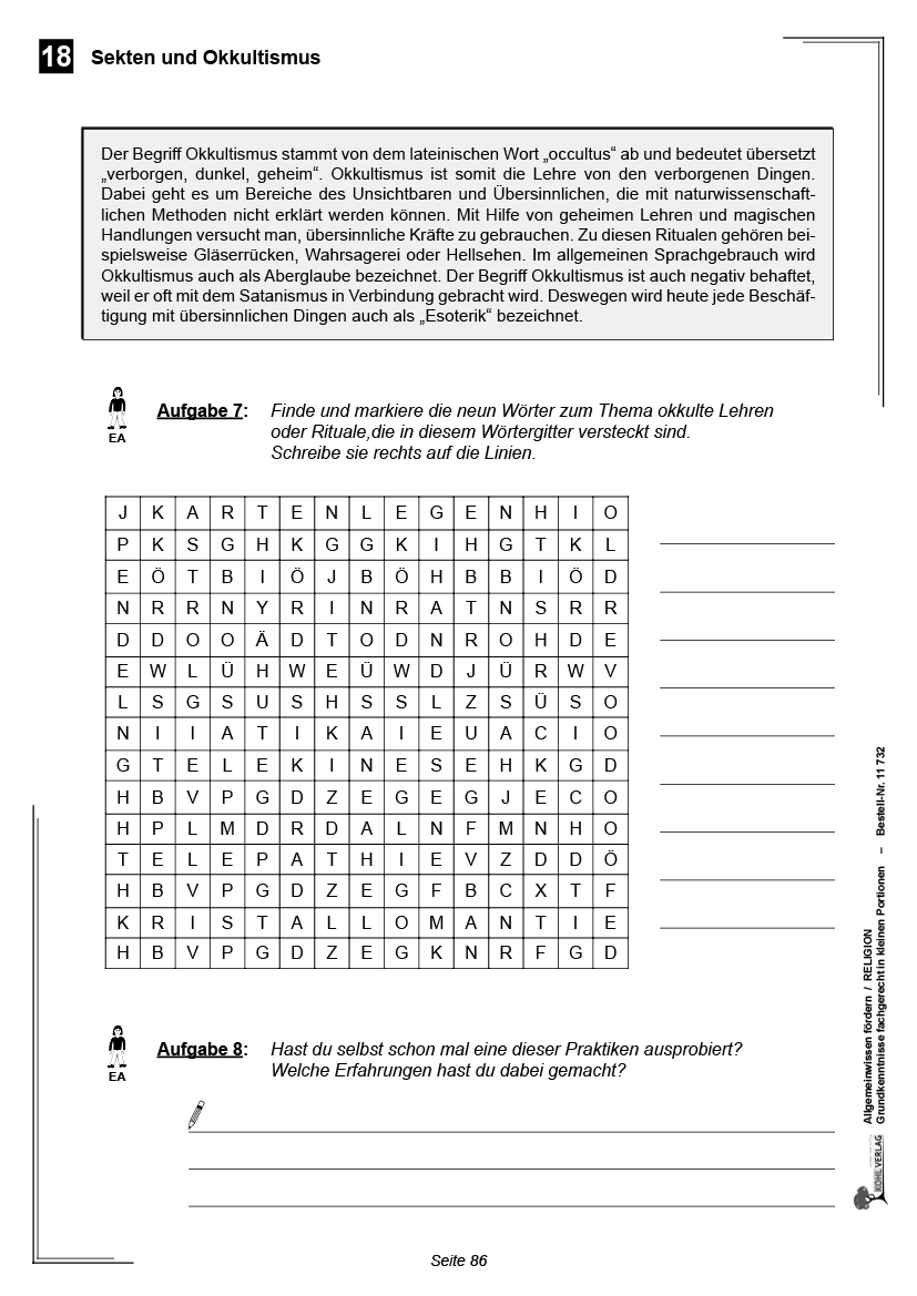 Allgemeinwissen fördern RELIGION Allgemeinwissen fördern RELIGION