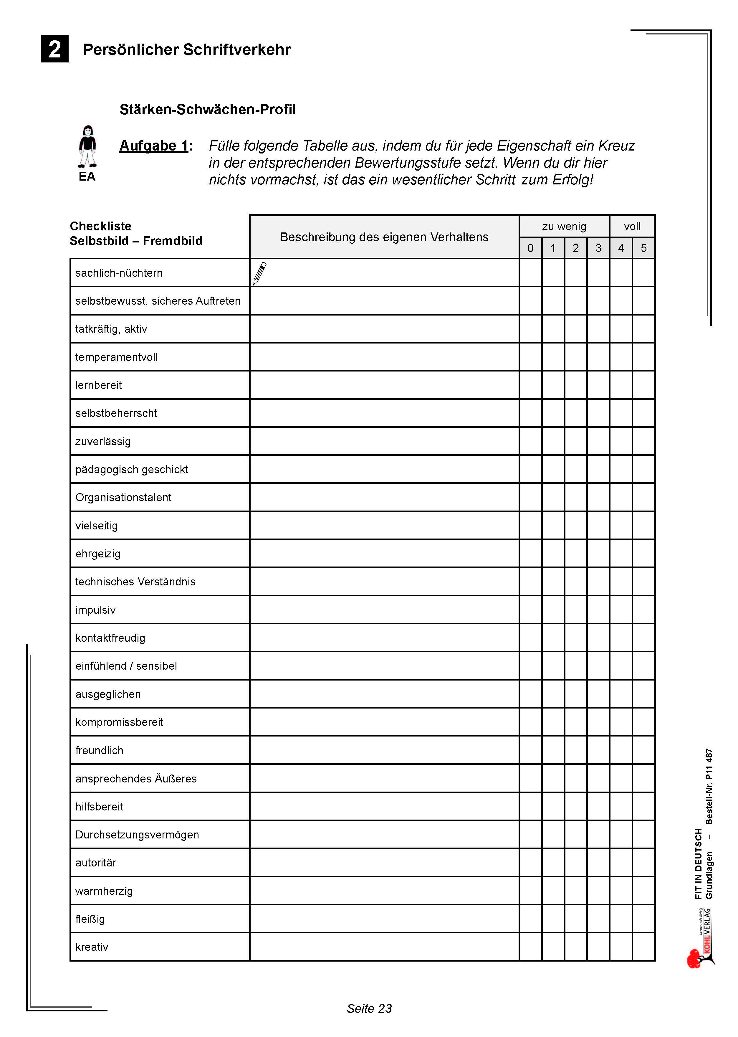 Fit in Deutsch - Grundlagen: Persönlicher Schriftverkehr