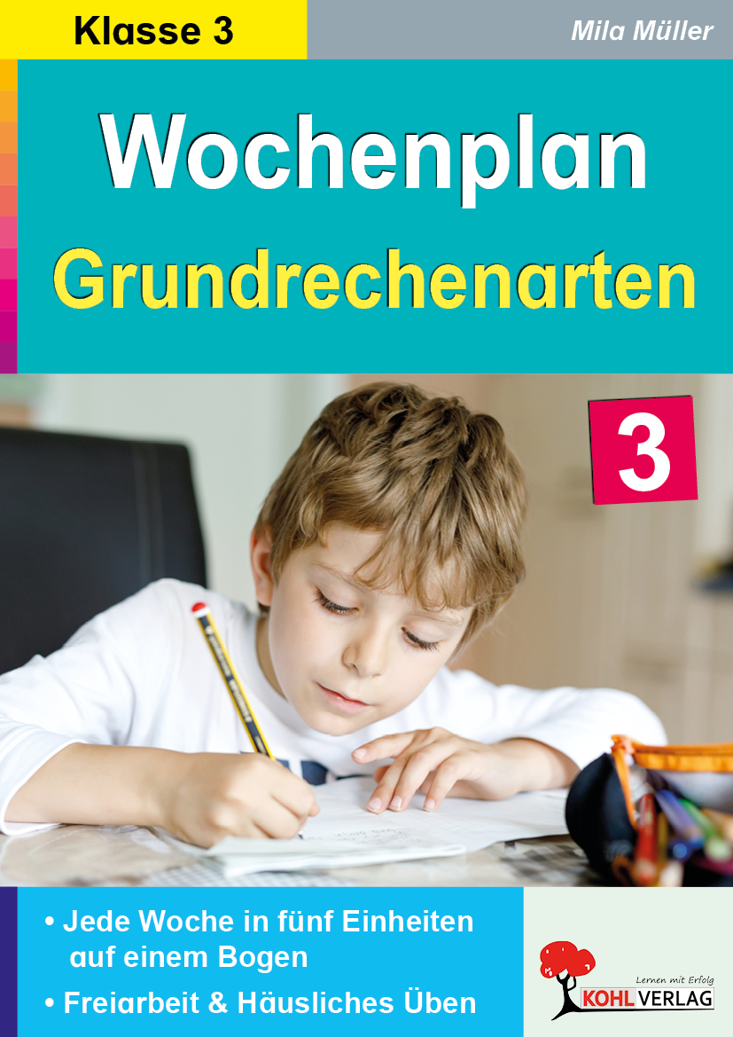 Wochenplan Grundrechenarten / Klasse 3