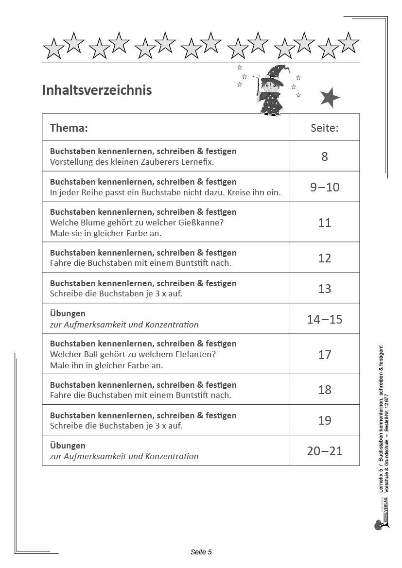 Lernefix / Band 5: Buchstaben kennenlernen, verstehen & festigen