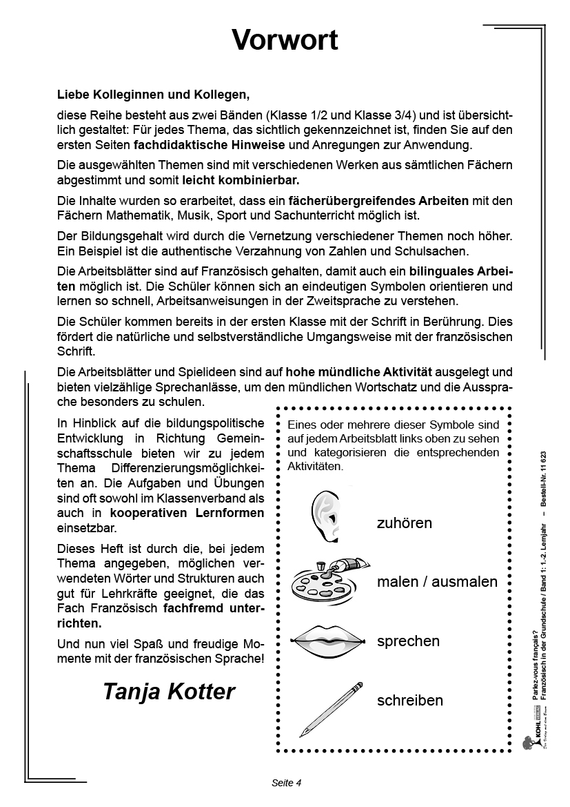 Parlez-vous francais? / 1.-2. Schuljahr