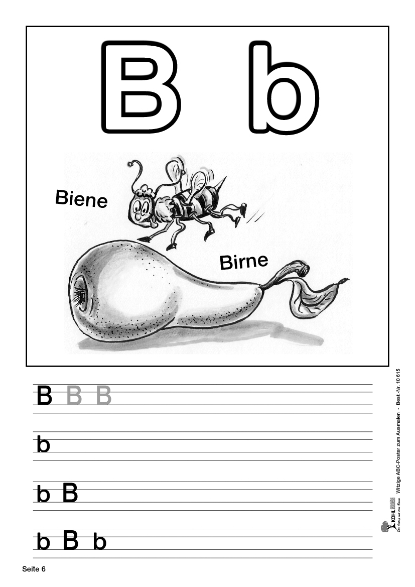 Witzige ABC-Schreibübungen