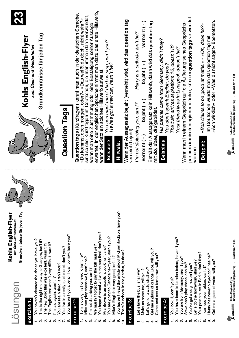 Englisch-Flyer