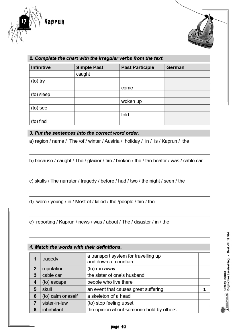 Creepy Stories - Englisches Lesetraining
