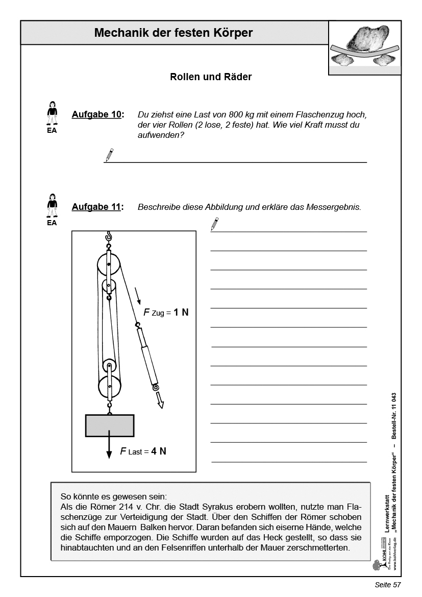 Lernwerkstatt Mechanik der festen Körper