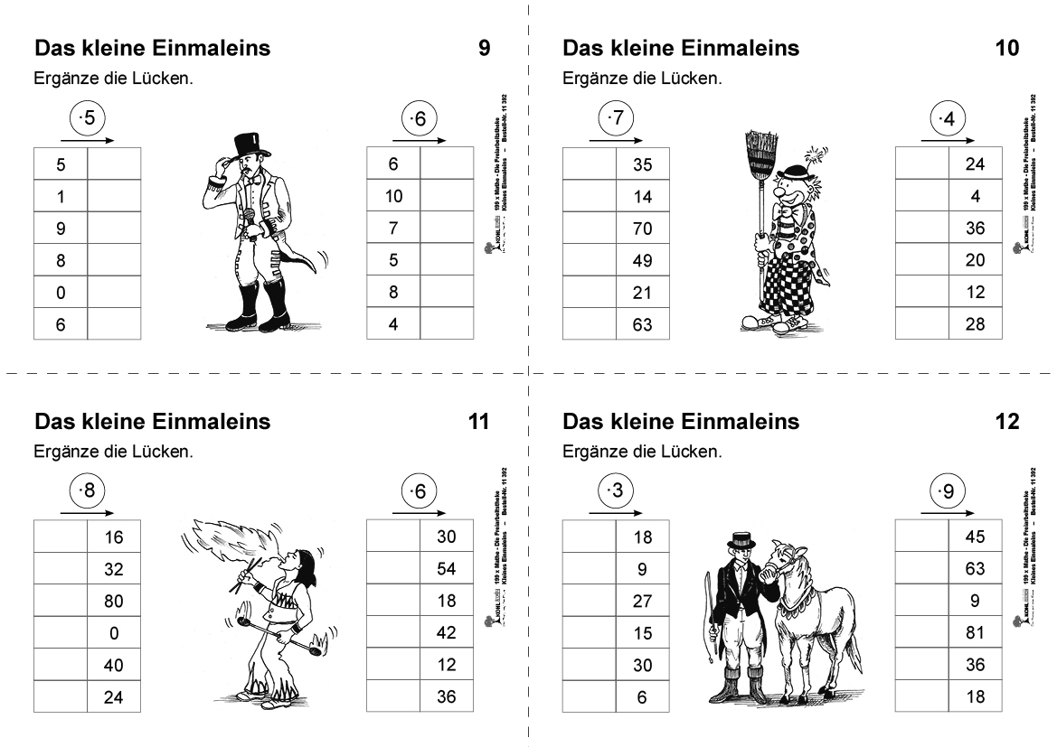 199x Mathe - Die Freiarbeitstheke - Kleines Einmaleins