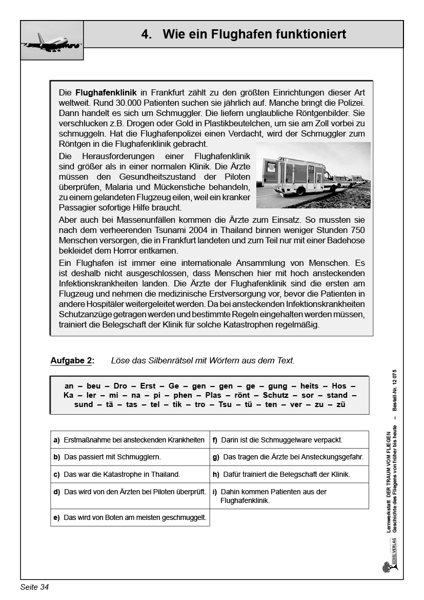 Lernwerkstatt Der Traum vom Fliegen Lernwerkstatt Der Traum vom Fliegen