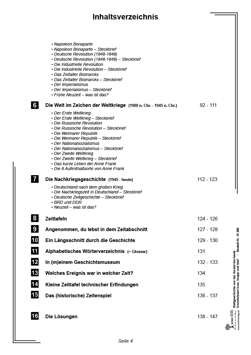 Weltgeschichte von der Vorzeit bis heute