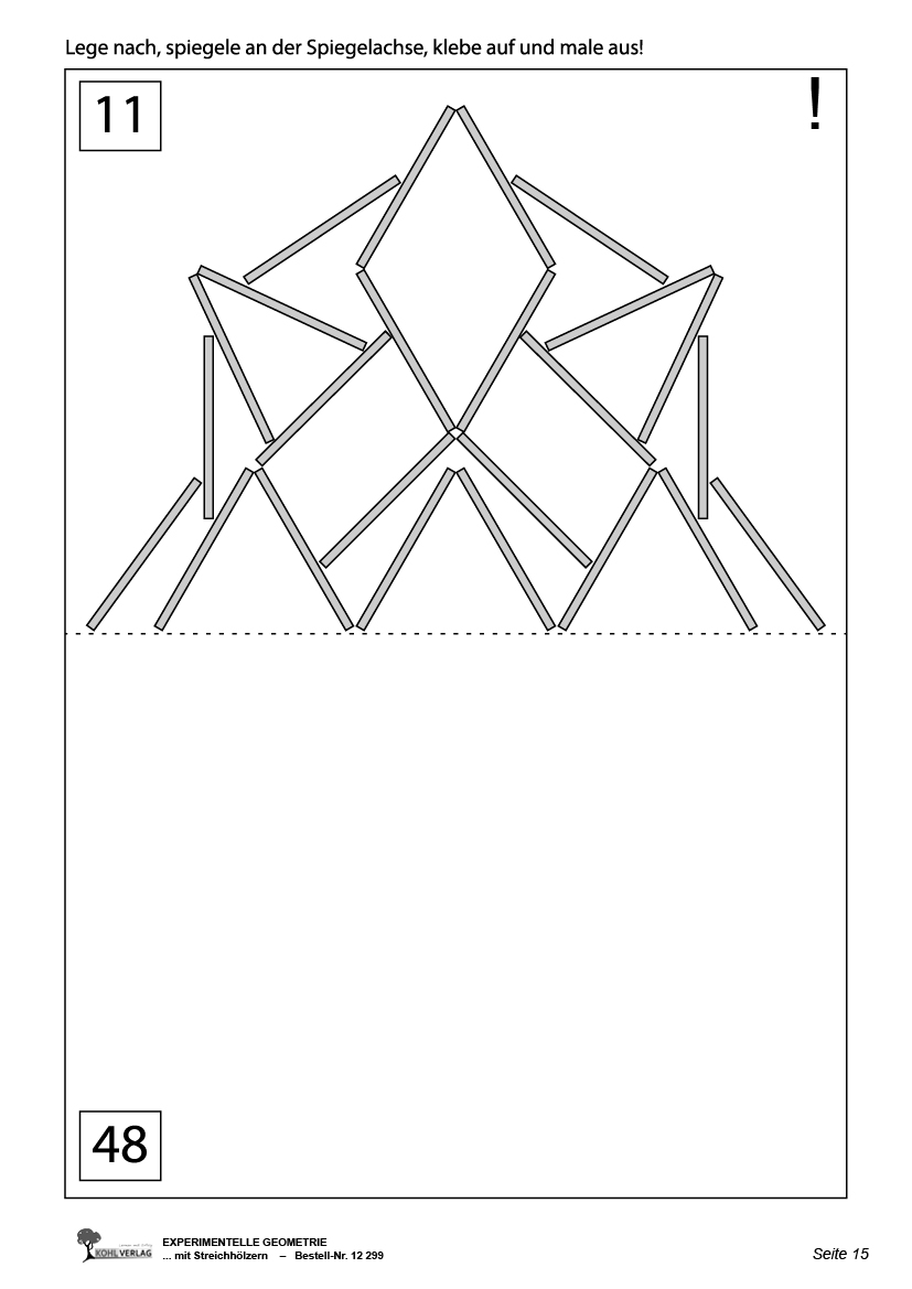 Experimentelle Geometrie mit Streichhölzern