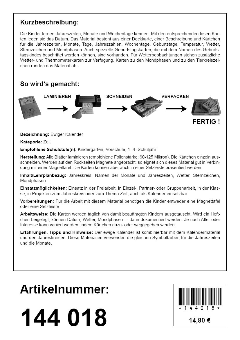 Ewiger Kalender Ewiger Kalender