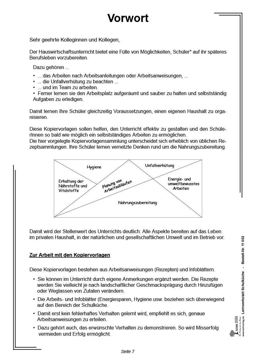 Lernwerkstatt Schulküche