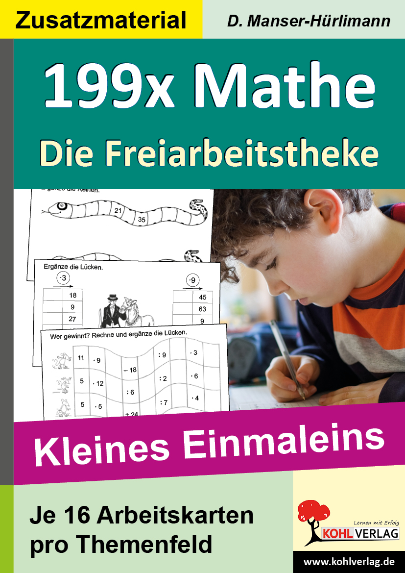 199x Mathe - Die Freiarbeitstheke - Kleines Einmaleins 199x Mathe - Die Freiarbeitstheke - Kleines Einmaleins